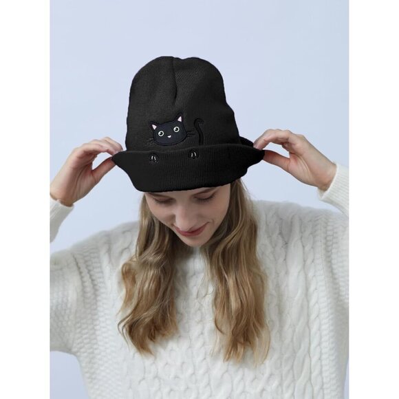 Women’s Knit Cat Beanie Hat Cozy Winter Accessories for Women Girls main image 5